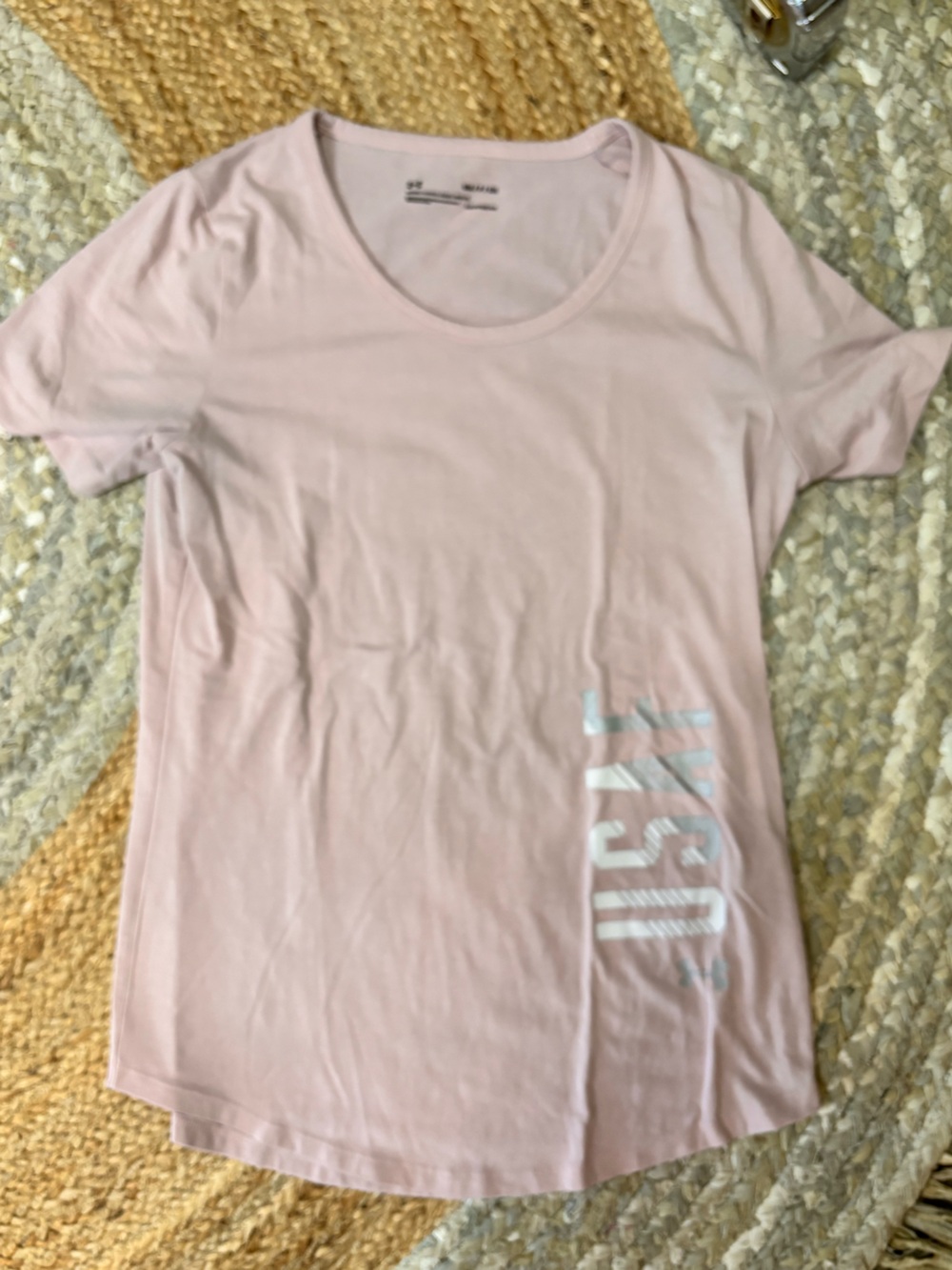 Under Armour Dusty Pink HeatGear Tee
